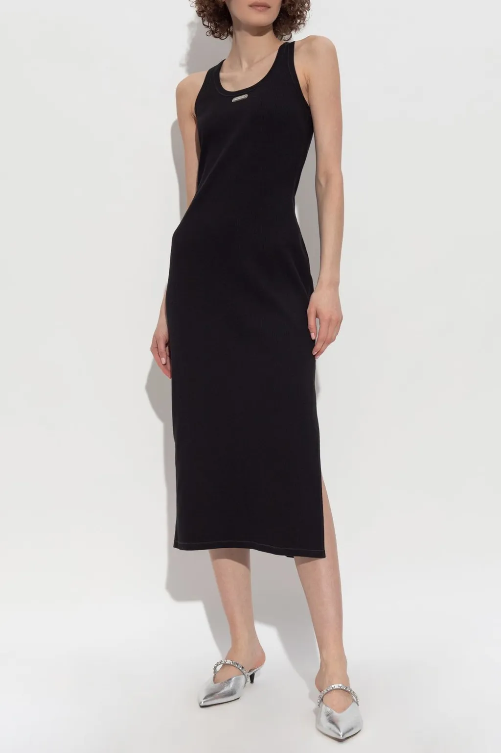 Ribbed Bodycon Sleeveless Midi Dress