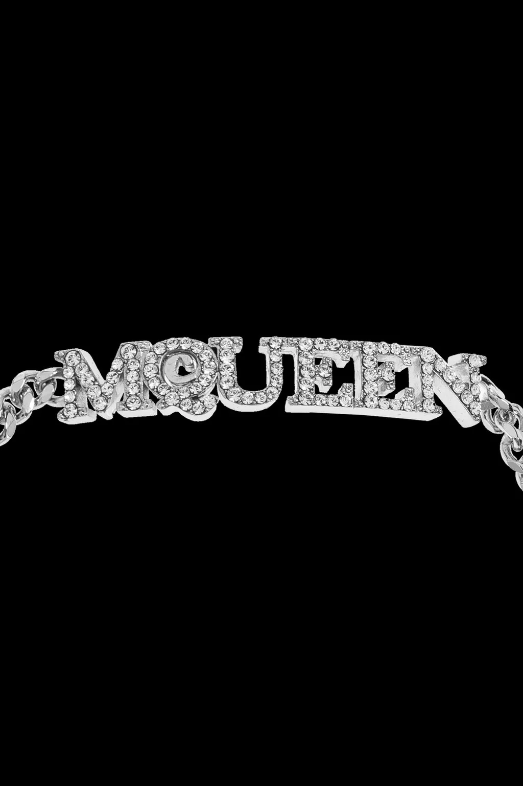 Logo Pendant Embellished Bracelet