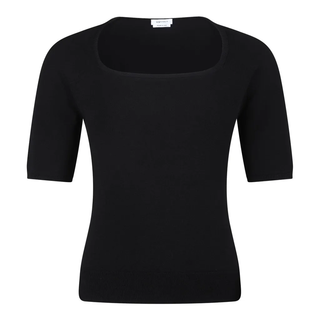 Short Sleeved Ribbed Top