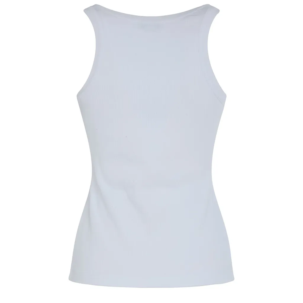Placket Ribbed Tank Top