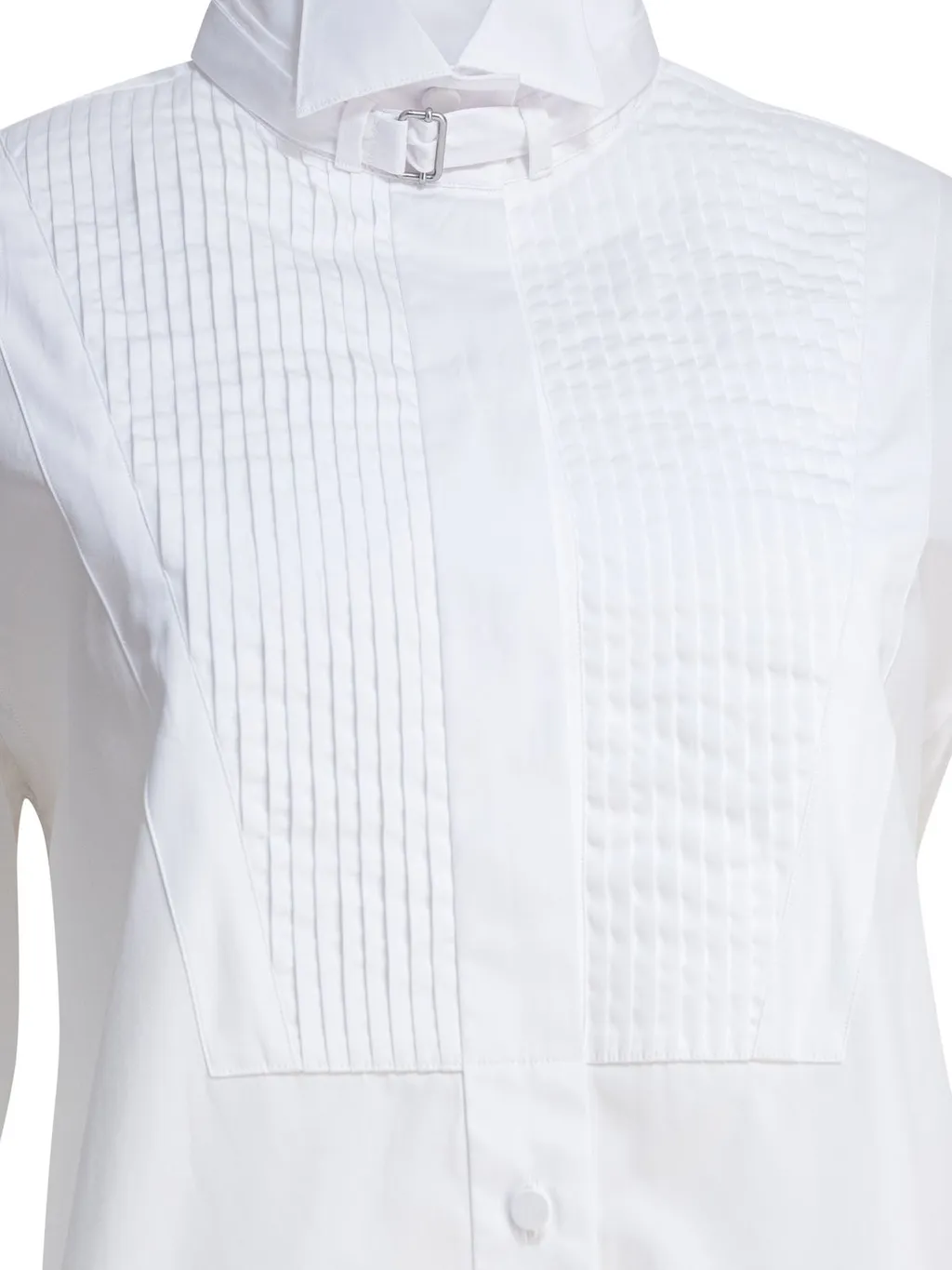 Long Sleeved Pleated Shirt
