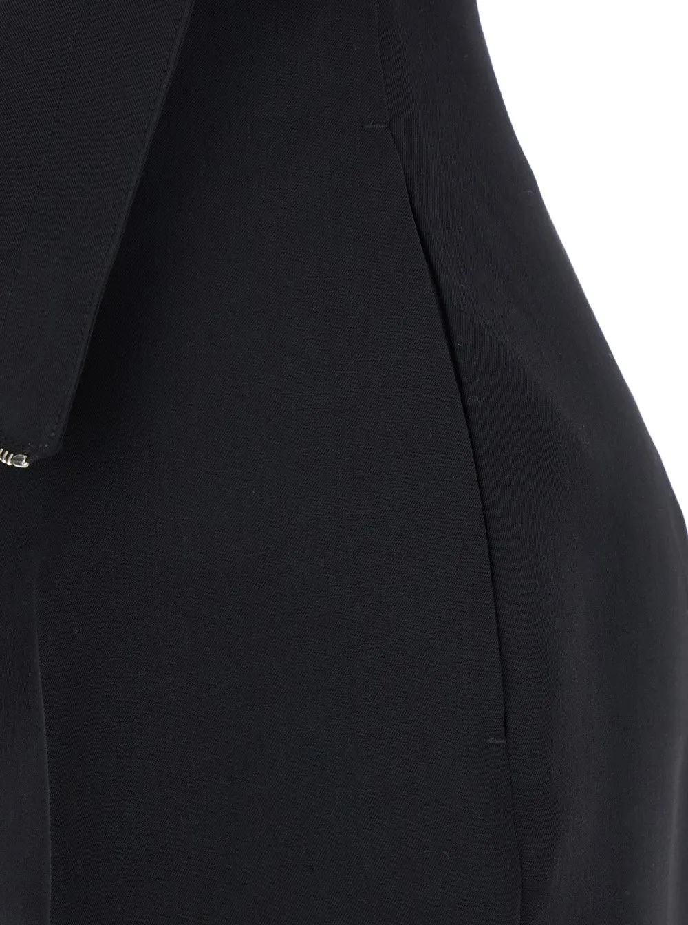 Fold Over Waist Flared Tailored Trousers