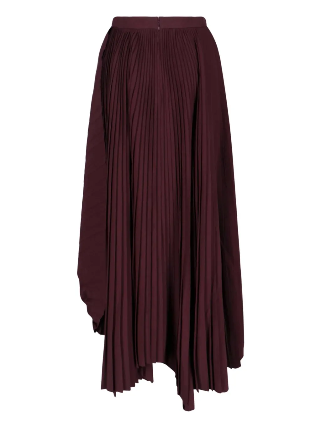 Asymmetric Pleated Skirt