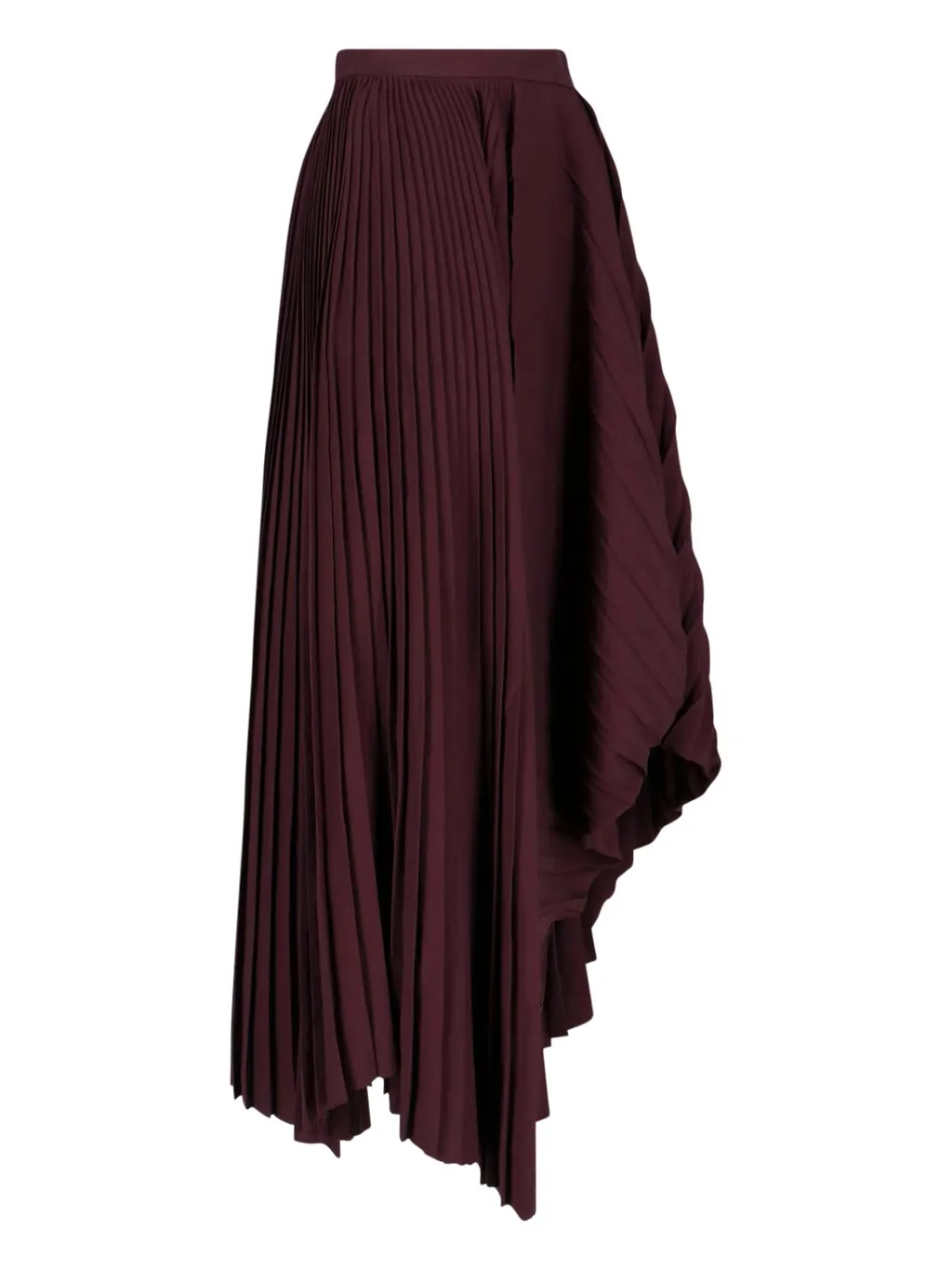 Asymmetric Pleated Skirt