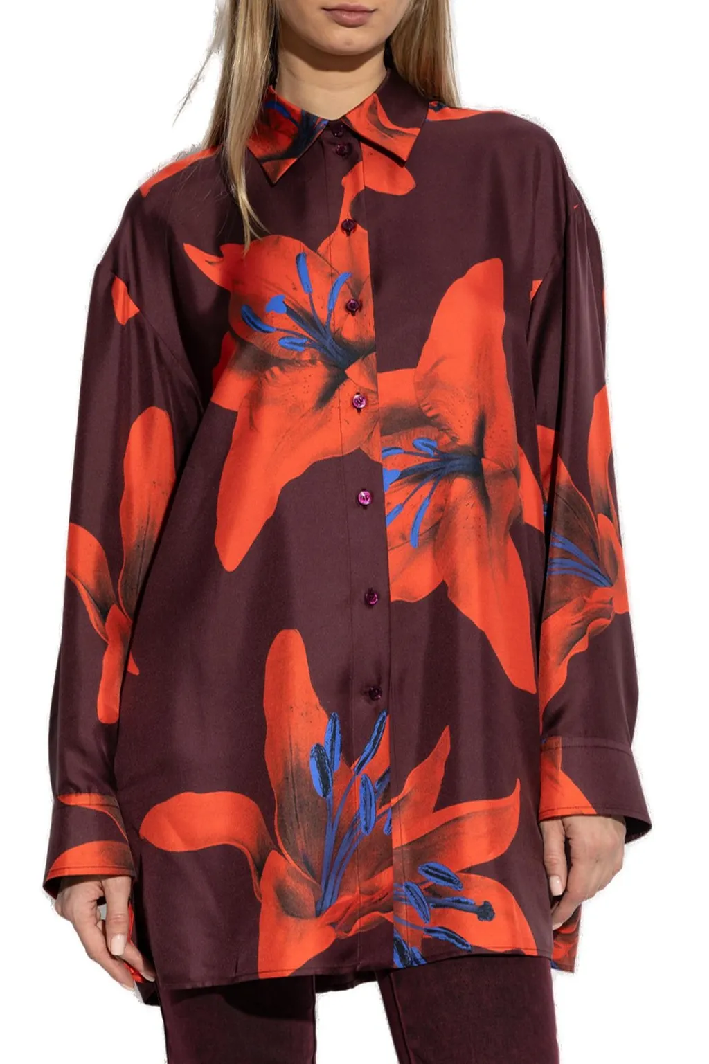 Floral Printed Buttoned Shirt