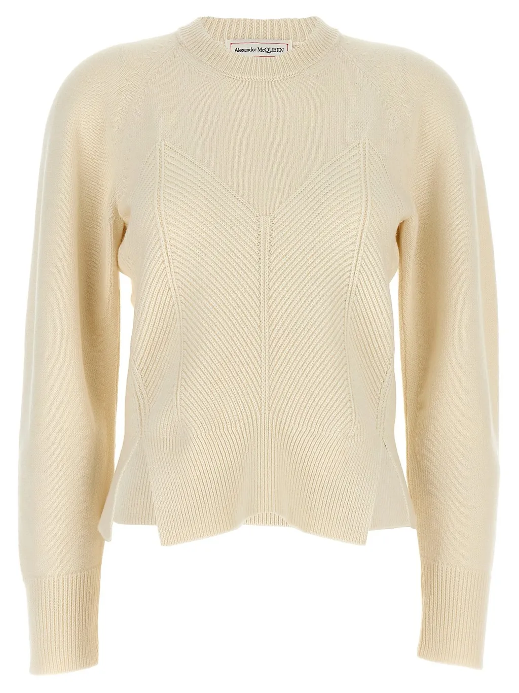 Chevron Corset Crewneck Jumper