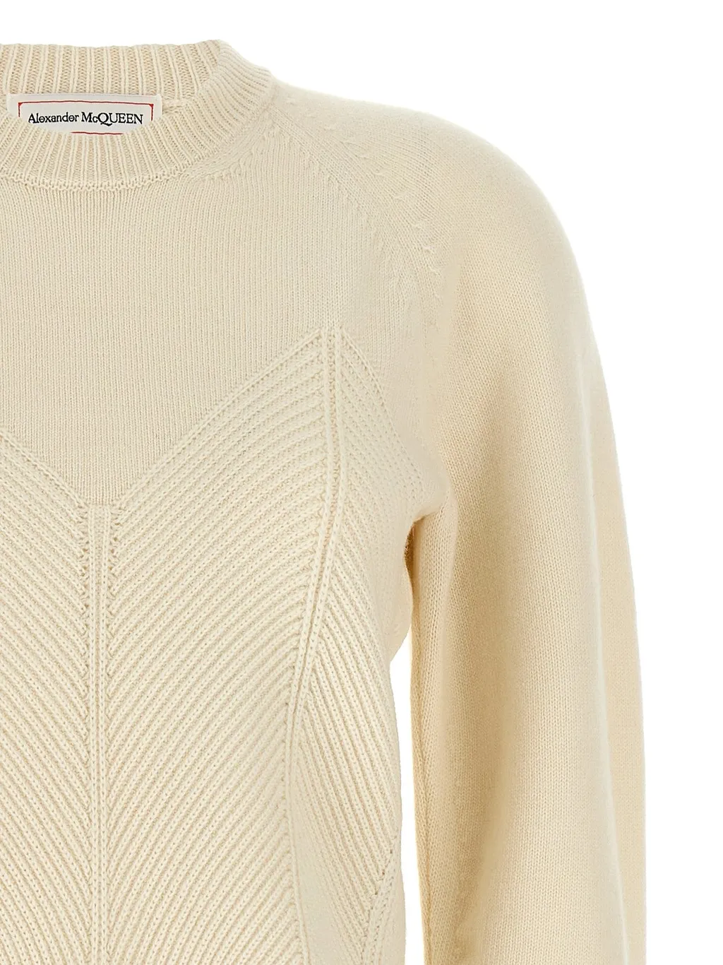 Chevron Corset Crewneck Jumper