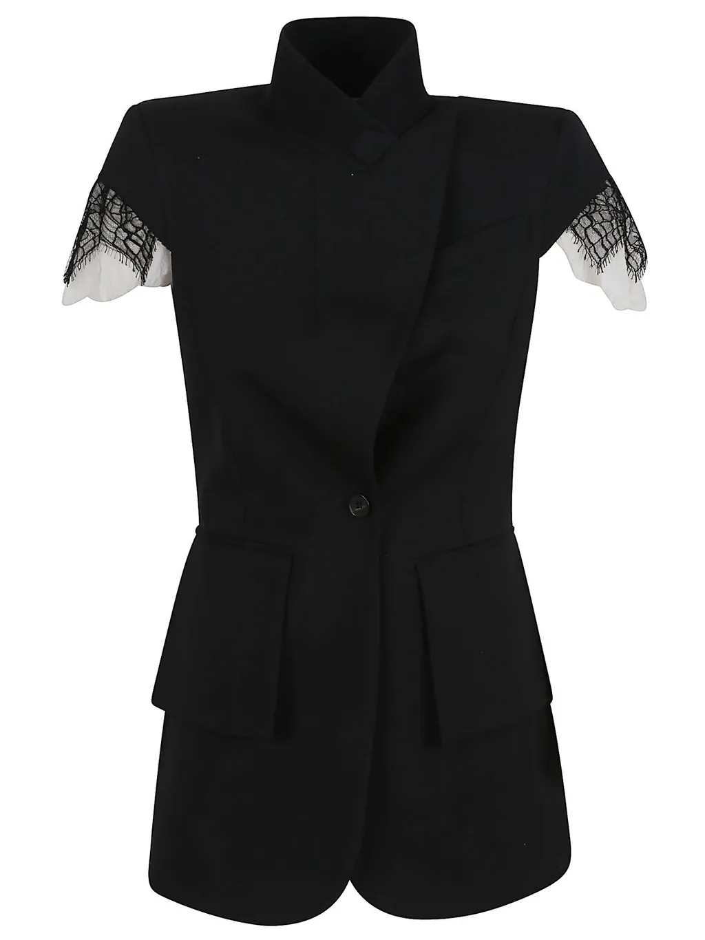 Cobweb Lace Sleeveless Jacket