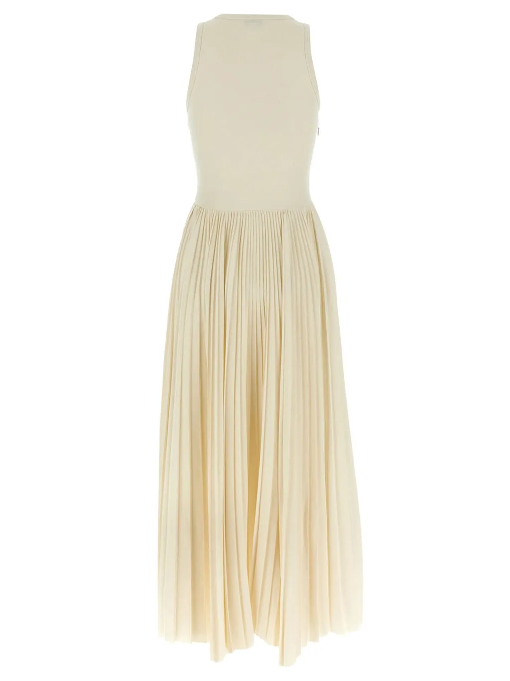 Asymmetric Sleeveless Pleated Dress