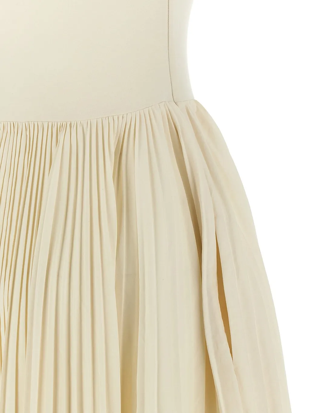 Asymmetric Sleeveless Pleated Dress