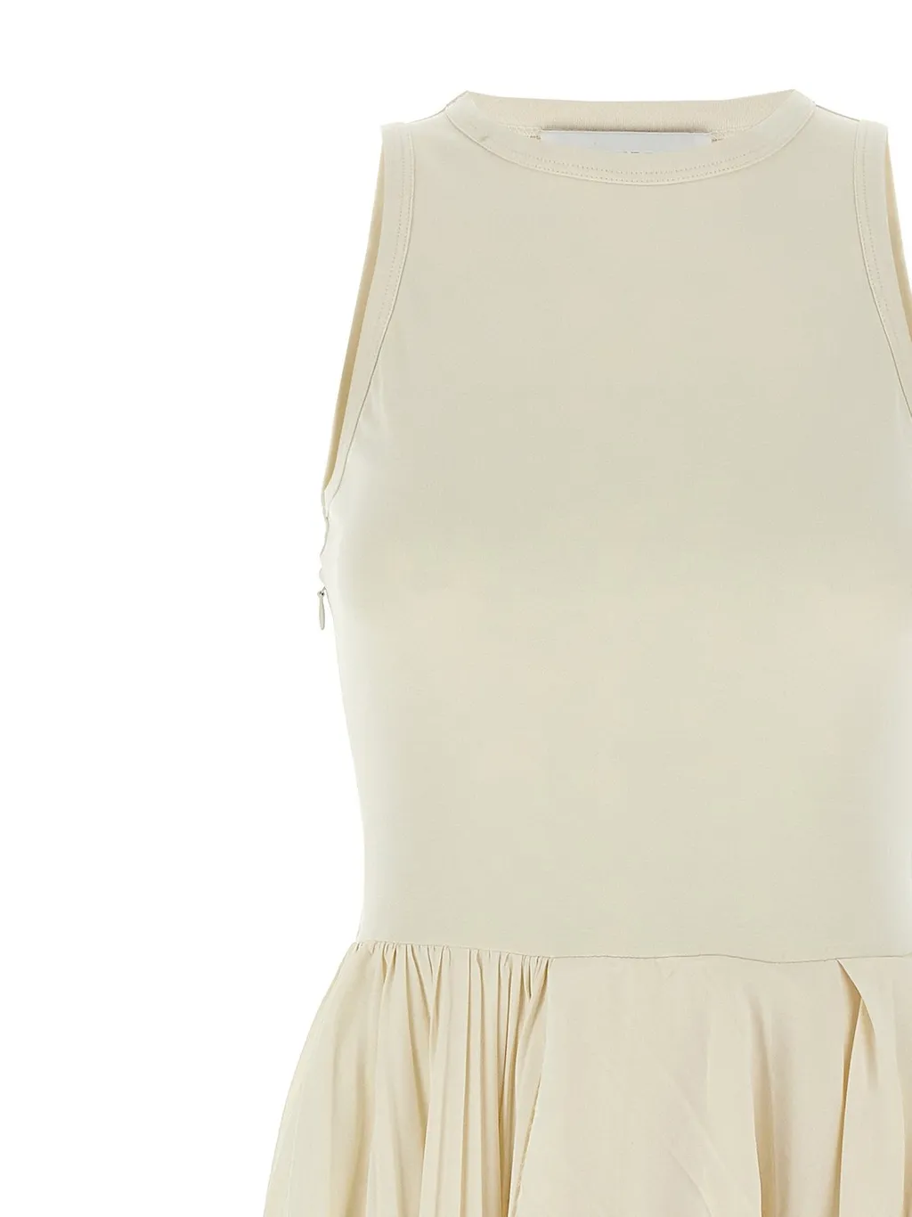 Asymmetric Sleeveless Pleated Dress