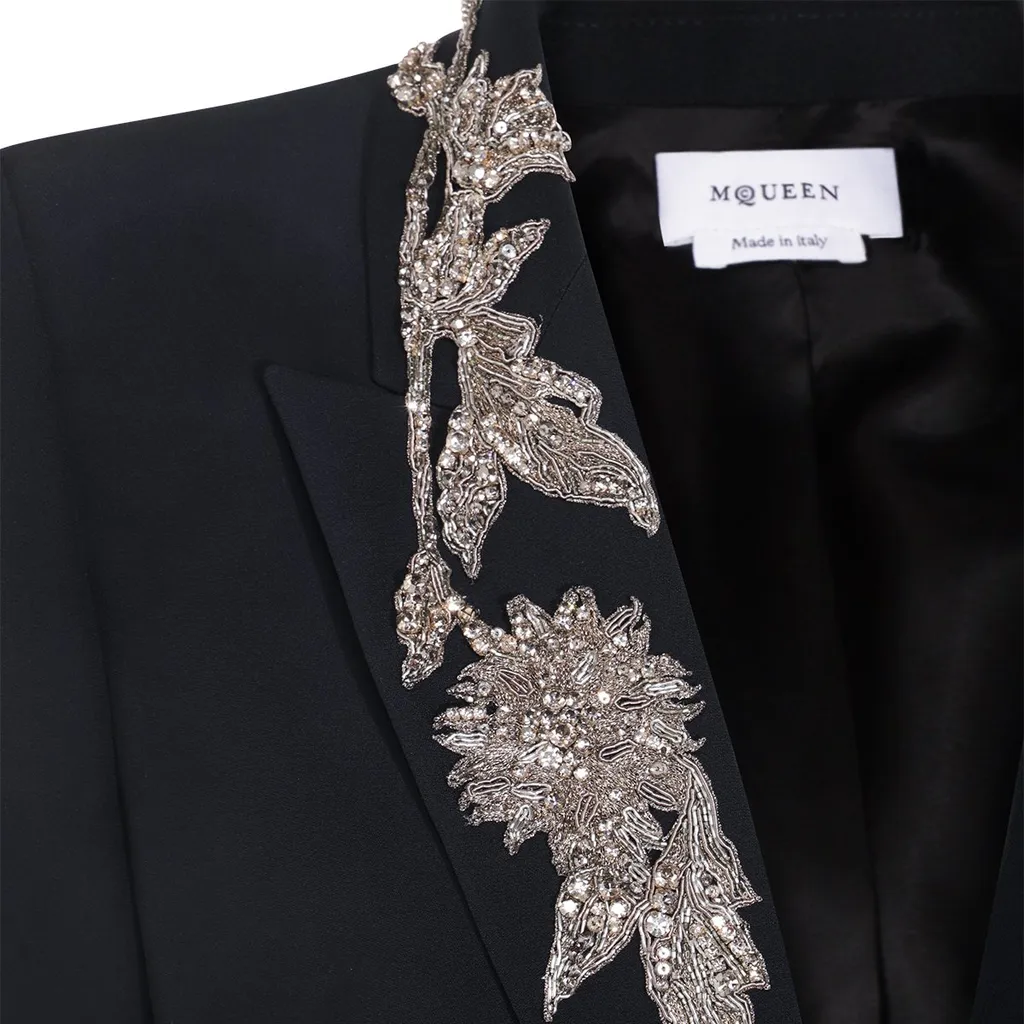 Single Breasted Embellished Blazer