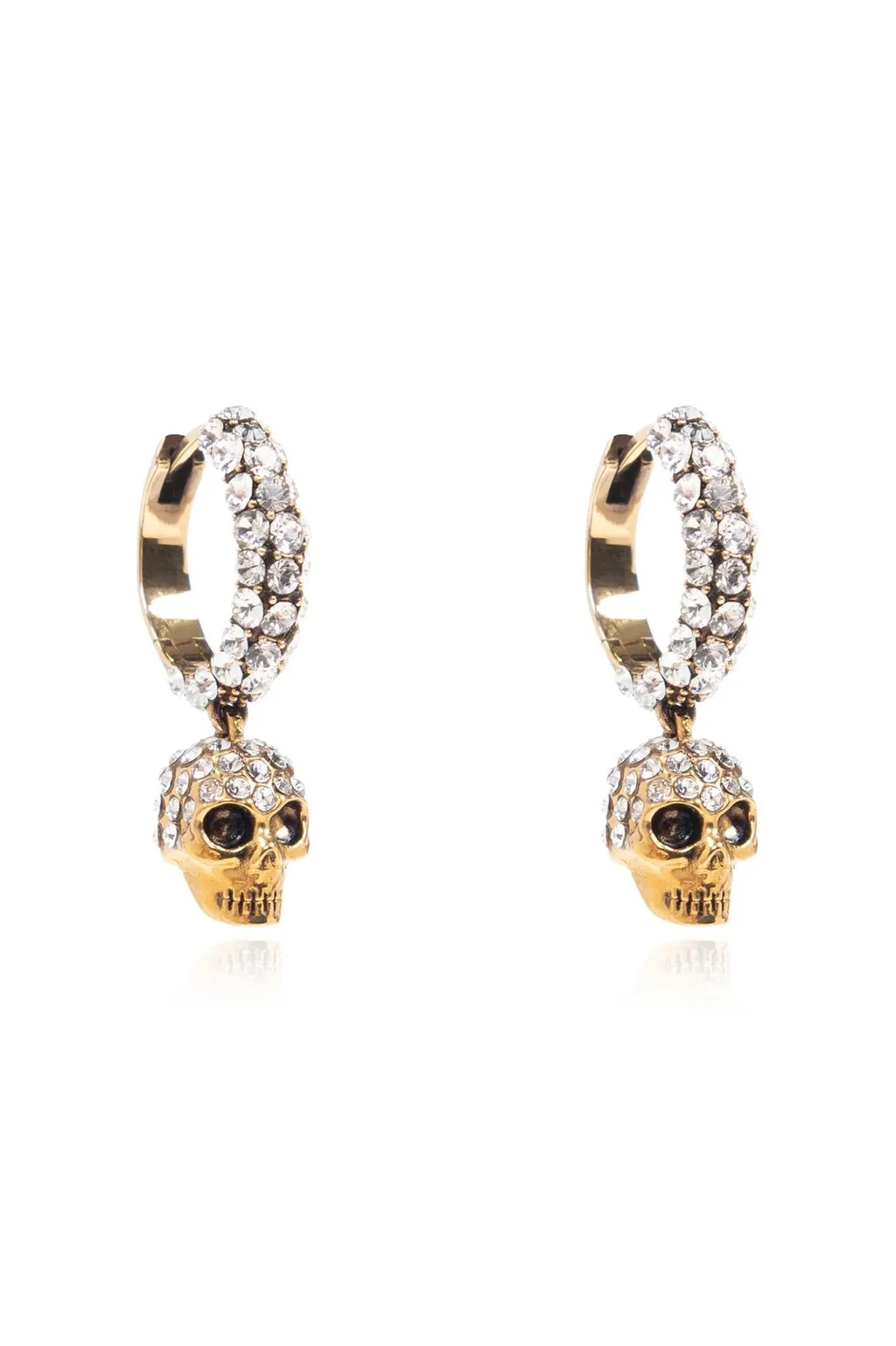 Skull Pendant Embellished Earrings