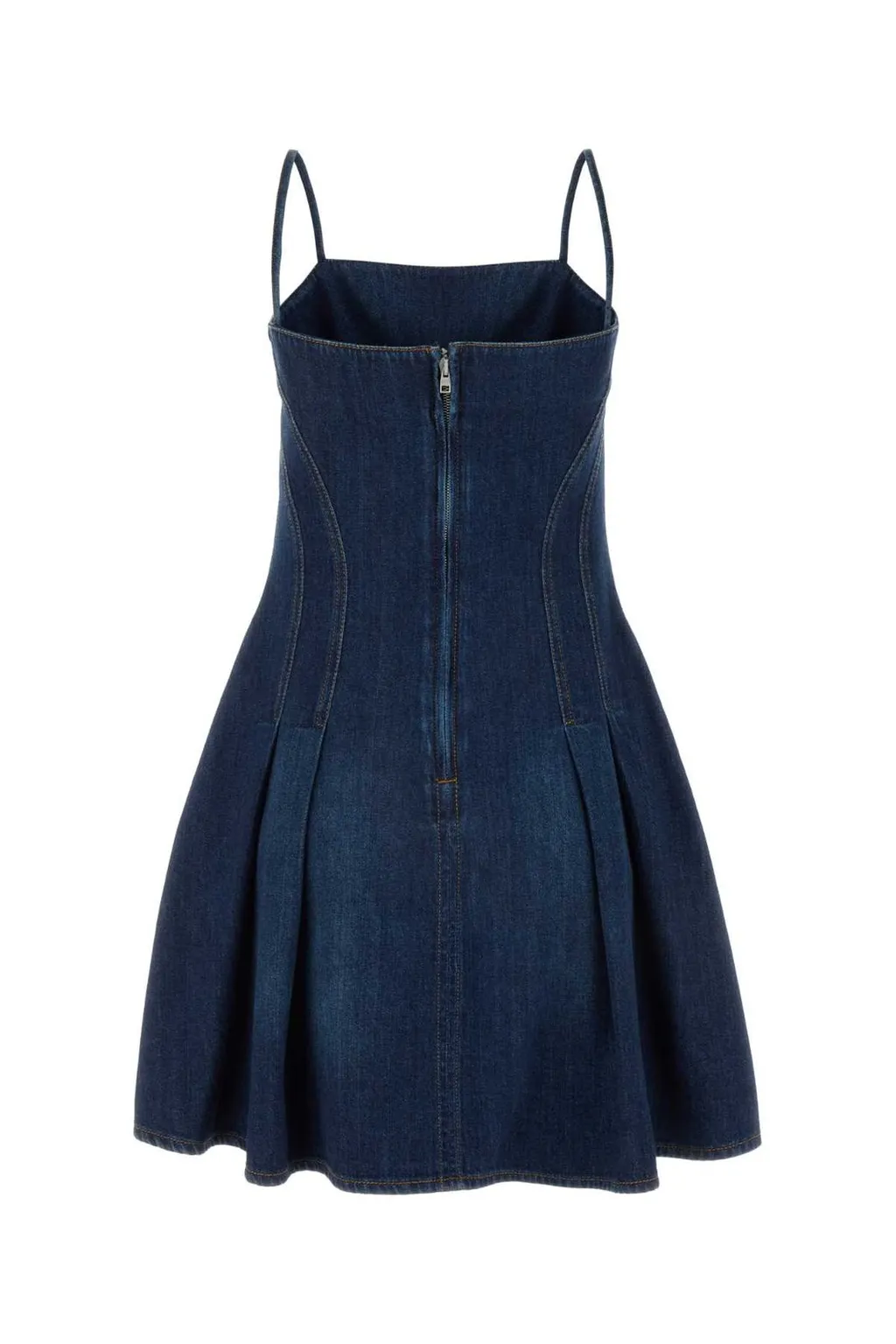 Flared Denim Dress