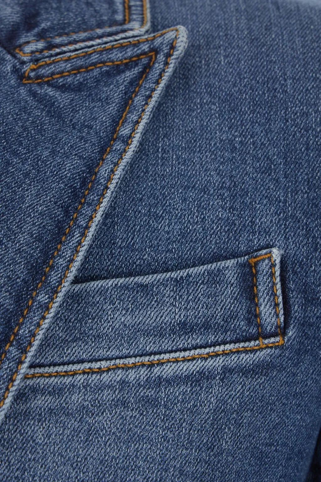 Single Breasted Denim Jacket