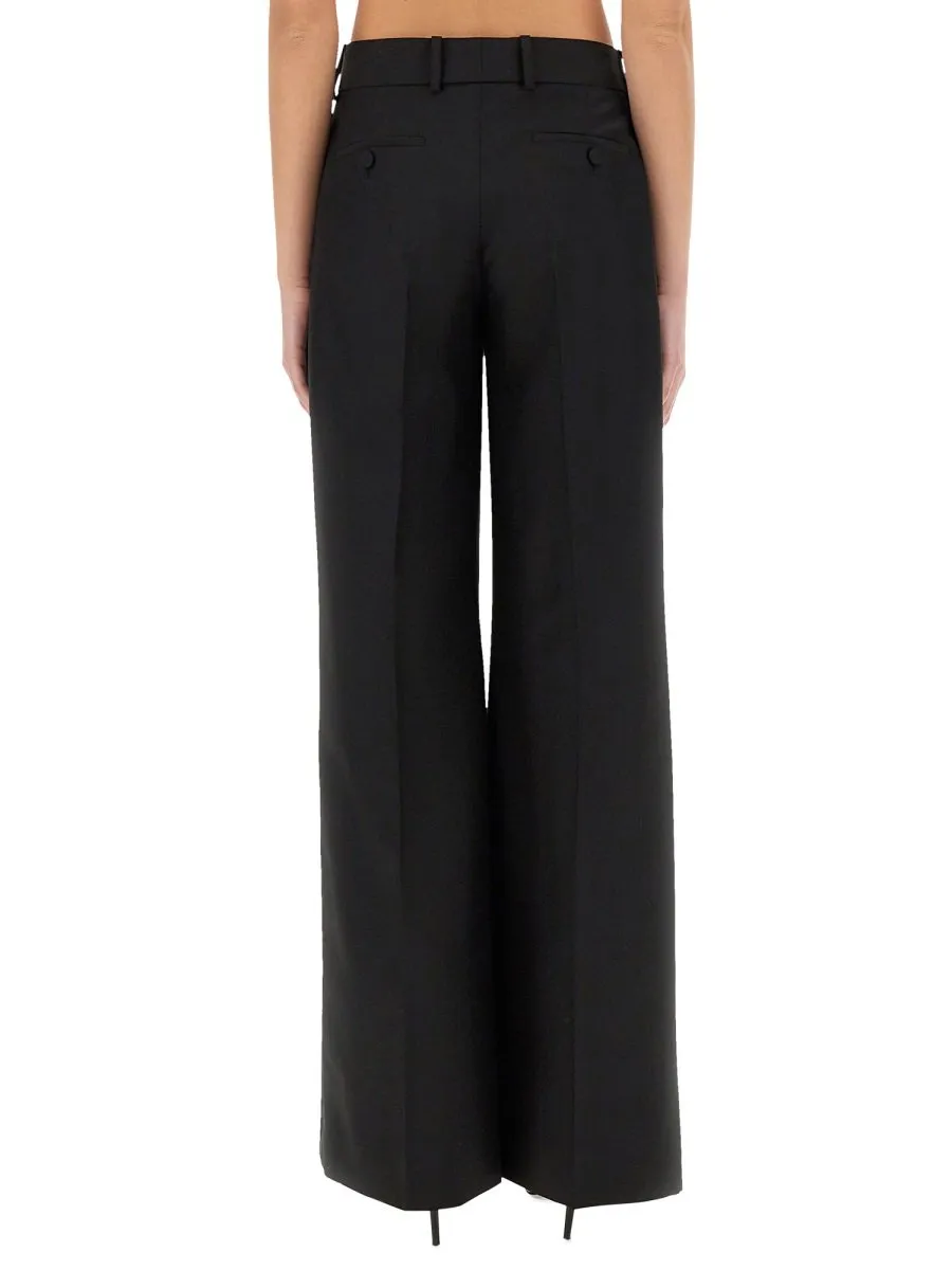Wide-Leg Side Stripe Trousers