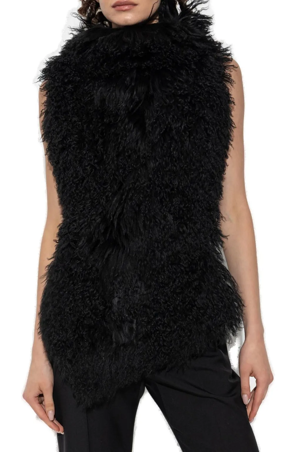 Shearling Sleeveless Top