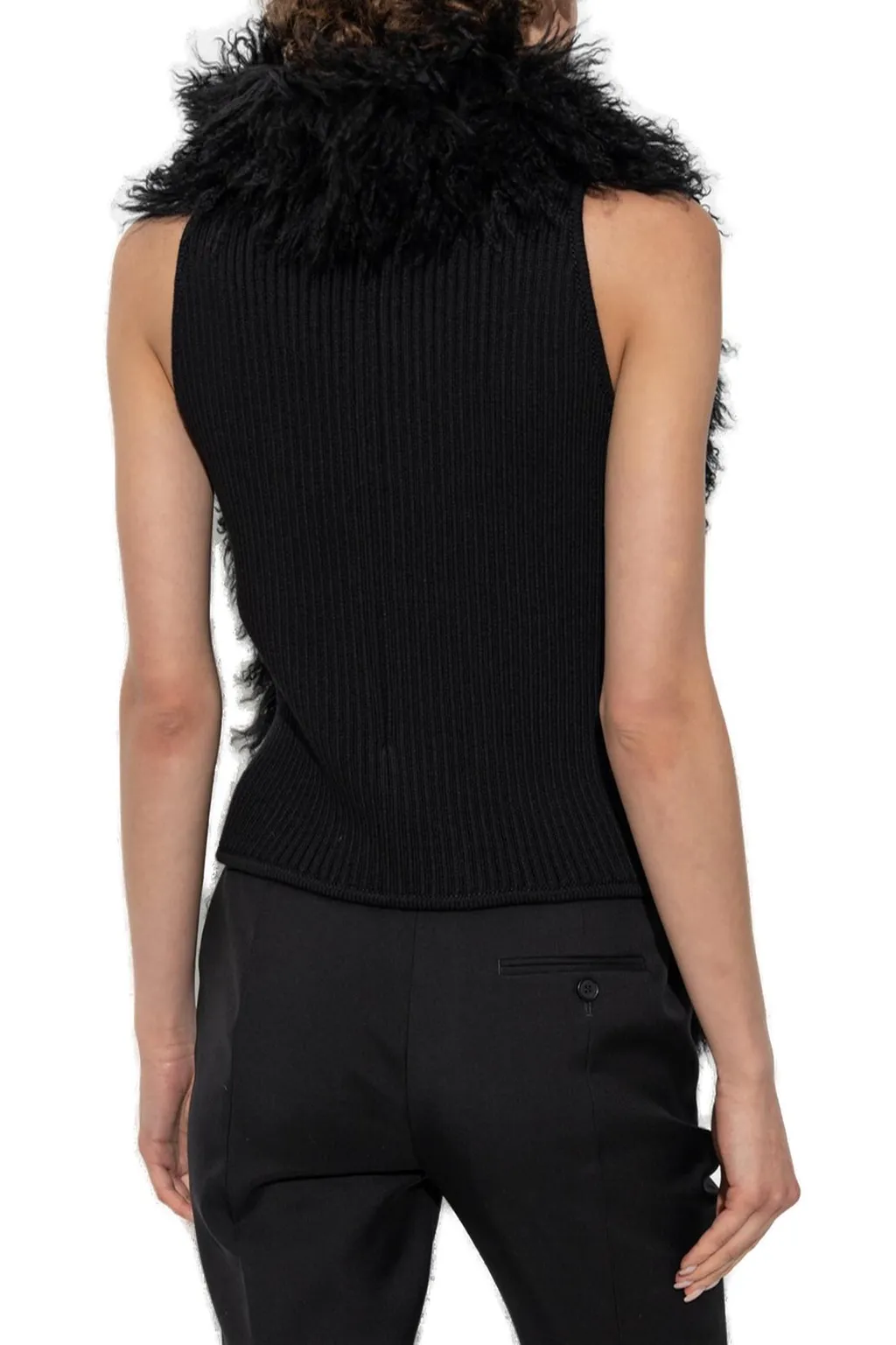Shearling Sleeveless Top