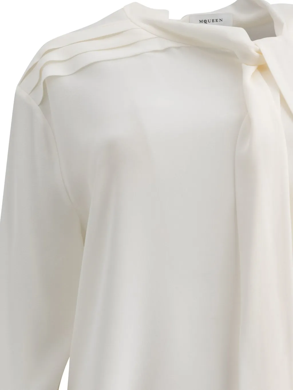 Scarf Detailed Georgette Shirt