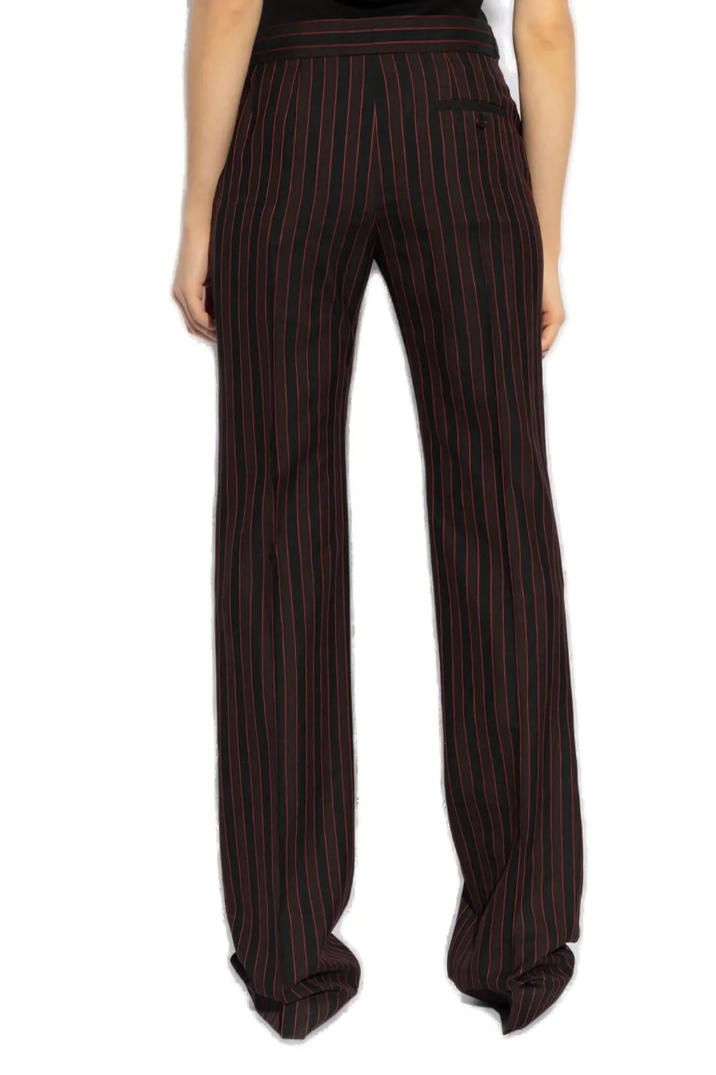 Pinstriped Low-Rise Trousers