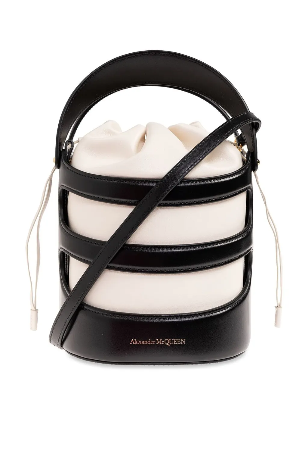 Logo Printed Drawstring Bucket Bag