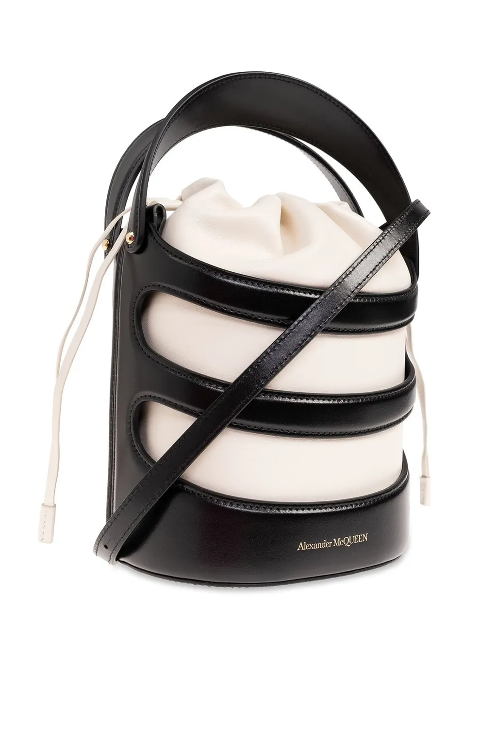 Logo Printed Drawstring Bucket Bag