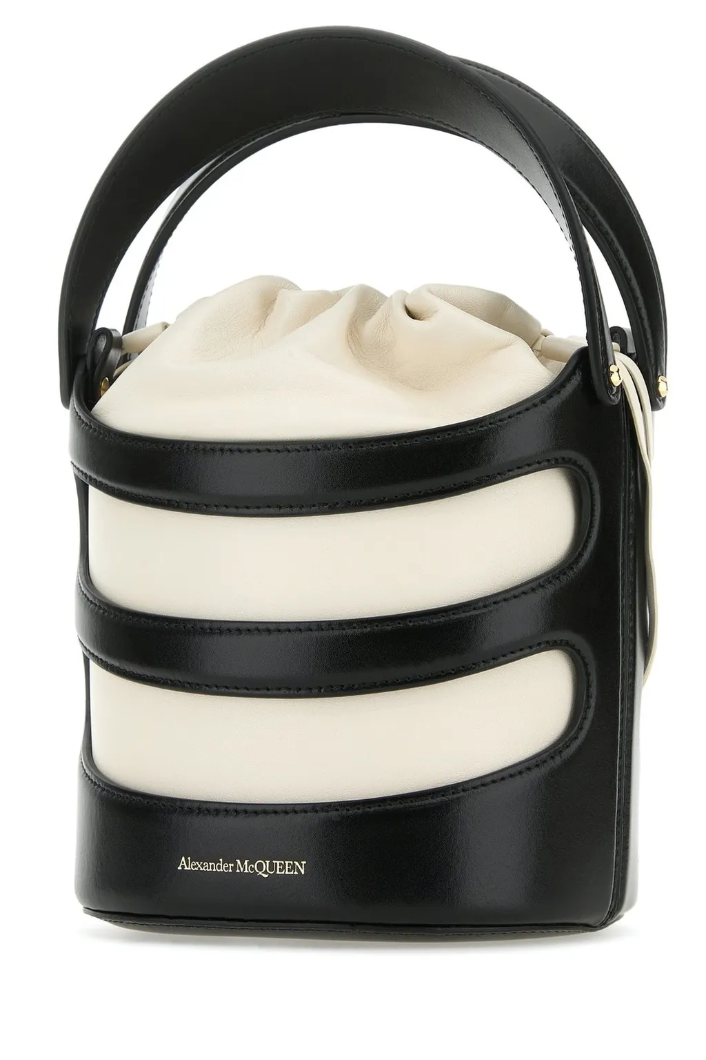Logo Printed Drawstring Bucket Bag