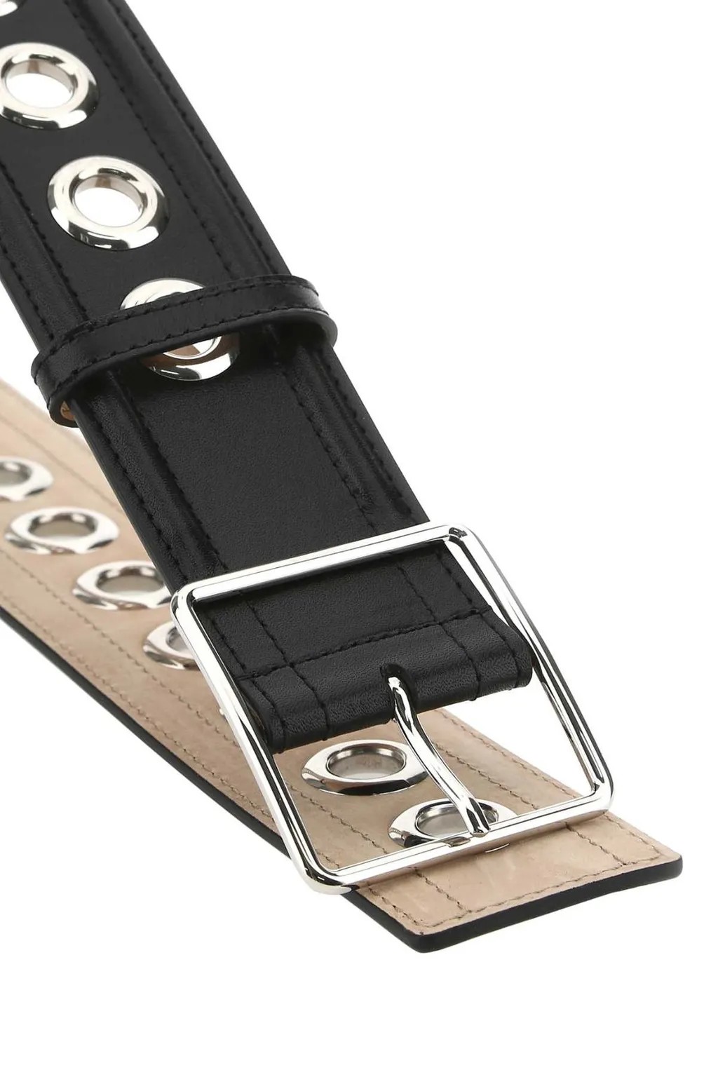 Eyelet Detailed Buckle Belt