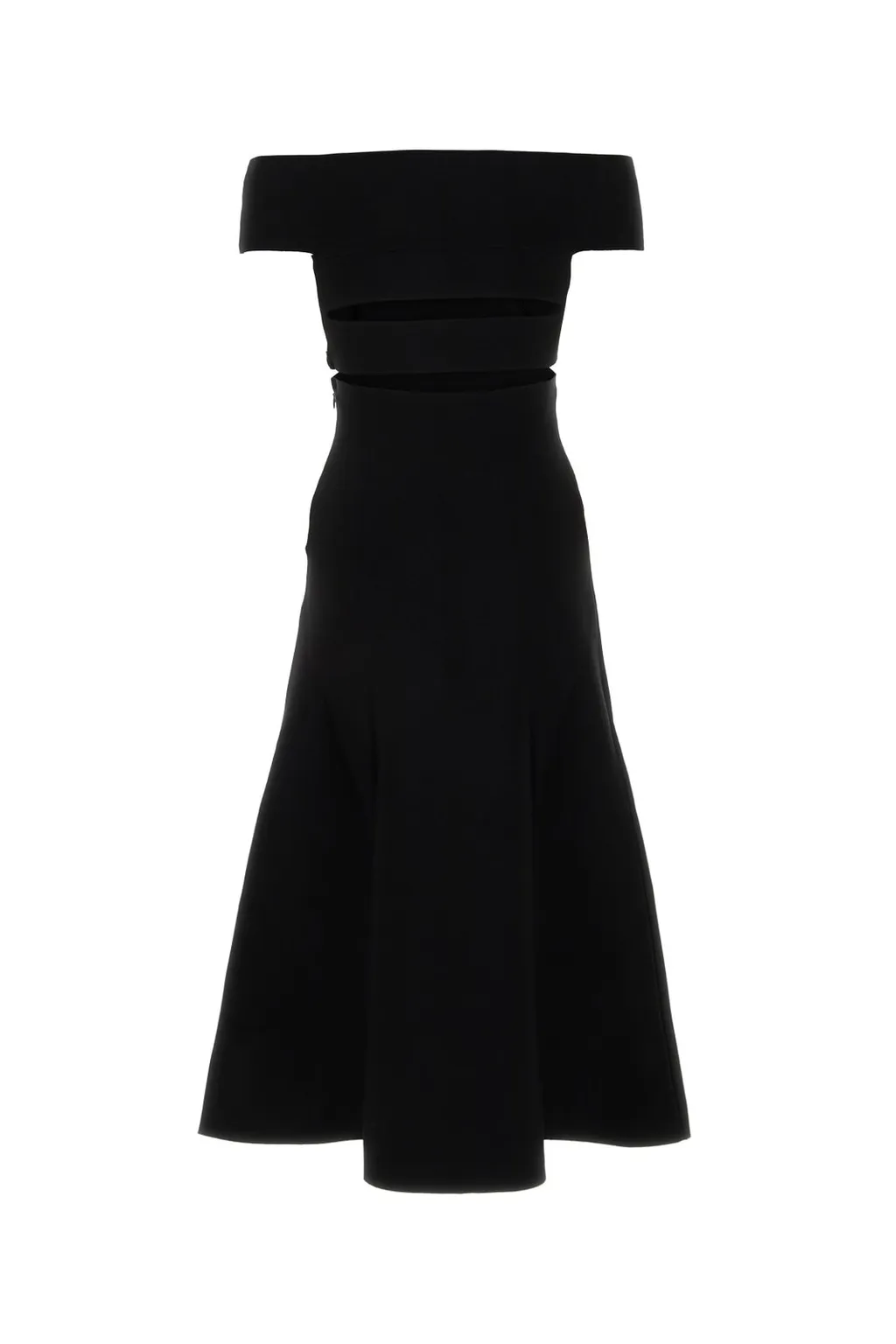 Off-Shoulder A-Line Midi Dress