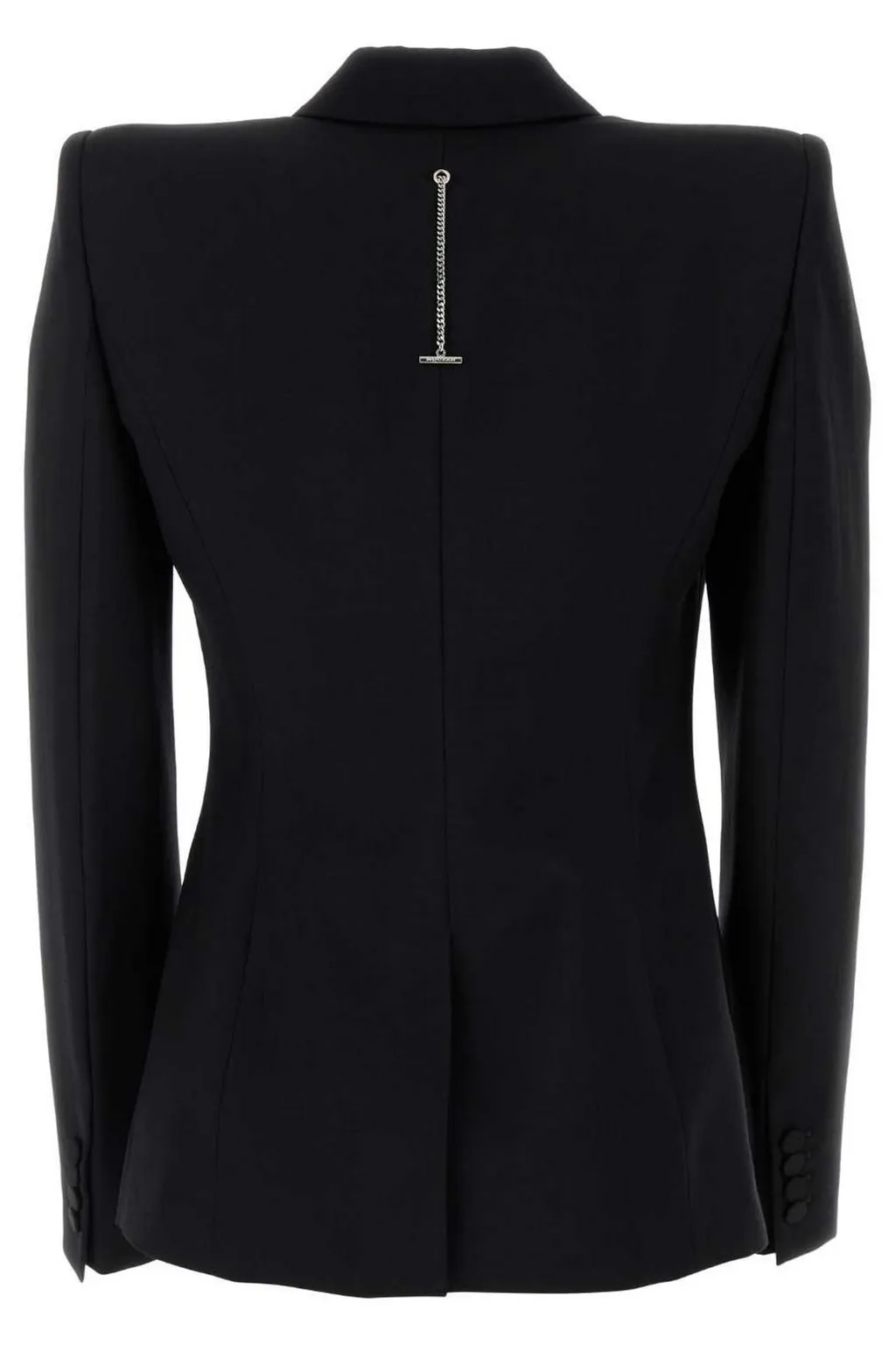 Stacked Shoulder Double-Breasted Jacket