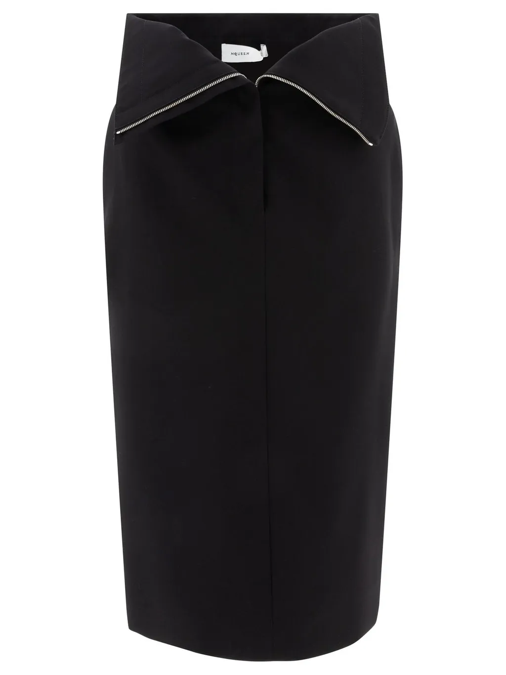 Zip Detailed Midi Skirt