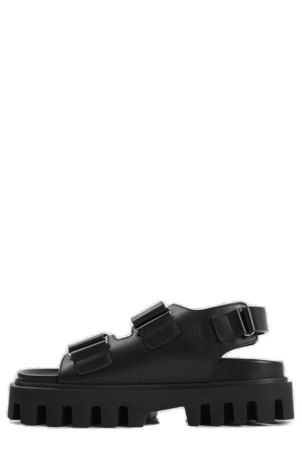 Chunky-Sole Touch Strap Sandals