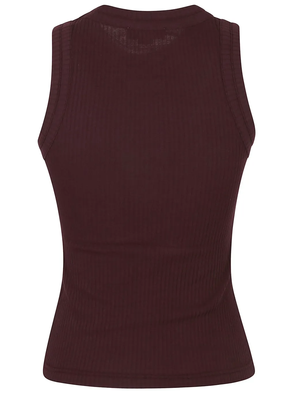 Logo-Plaque Ribbed Tank Top