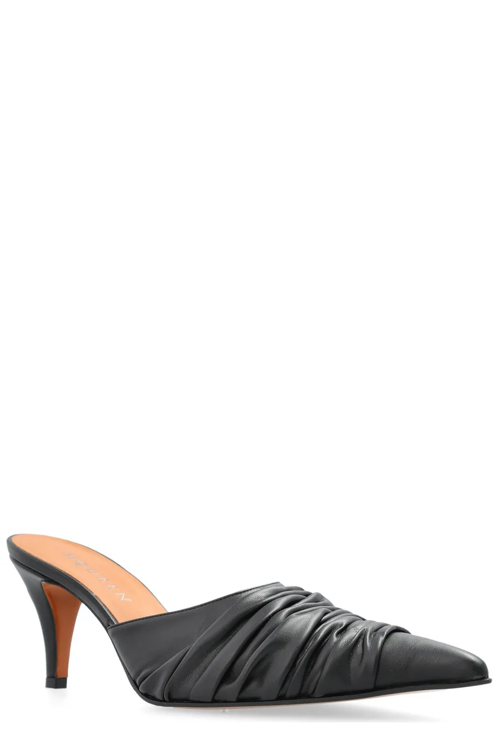 Birdee Ruched Pointed-Toe Mules