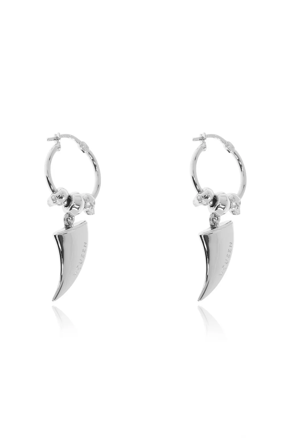 Tiger-Claw Logo Engraved Earrings
