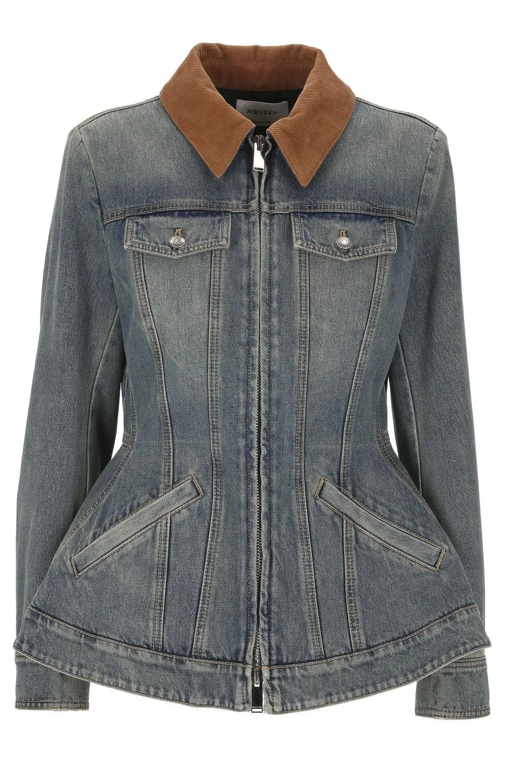 Peplum Denim Jacket