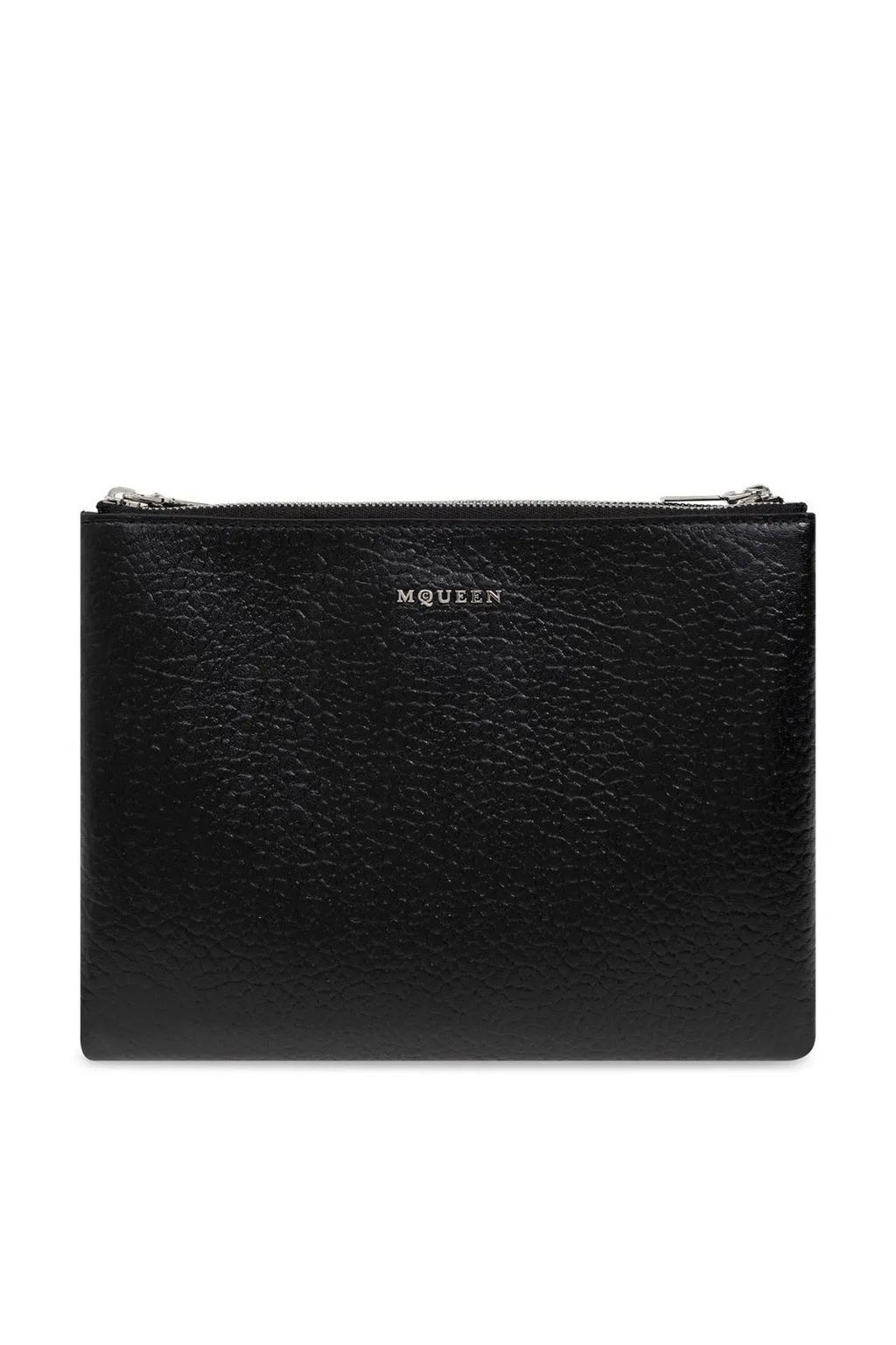 Logo Lettering Zipped Clutch Bag
