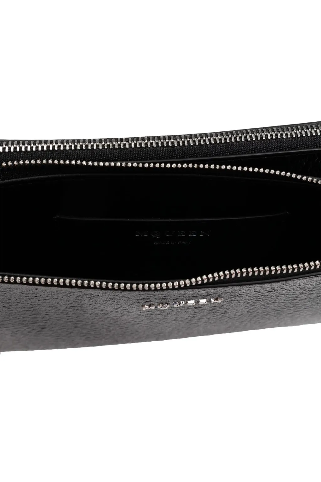 Logo Lettering Zipped Clutch Bag