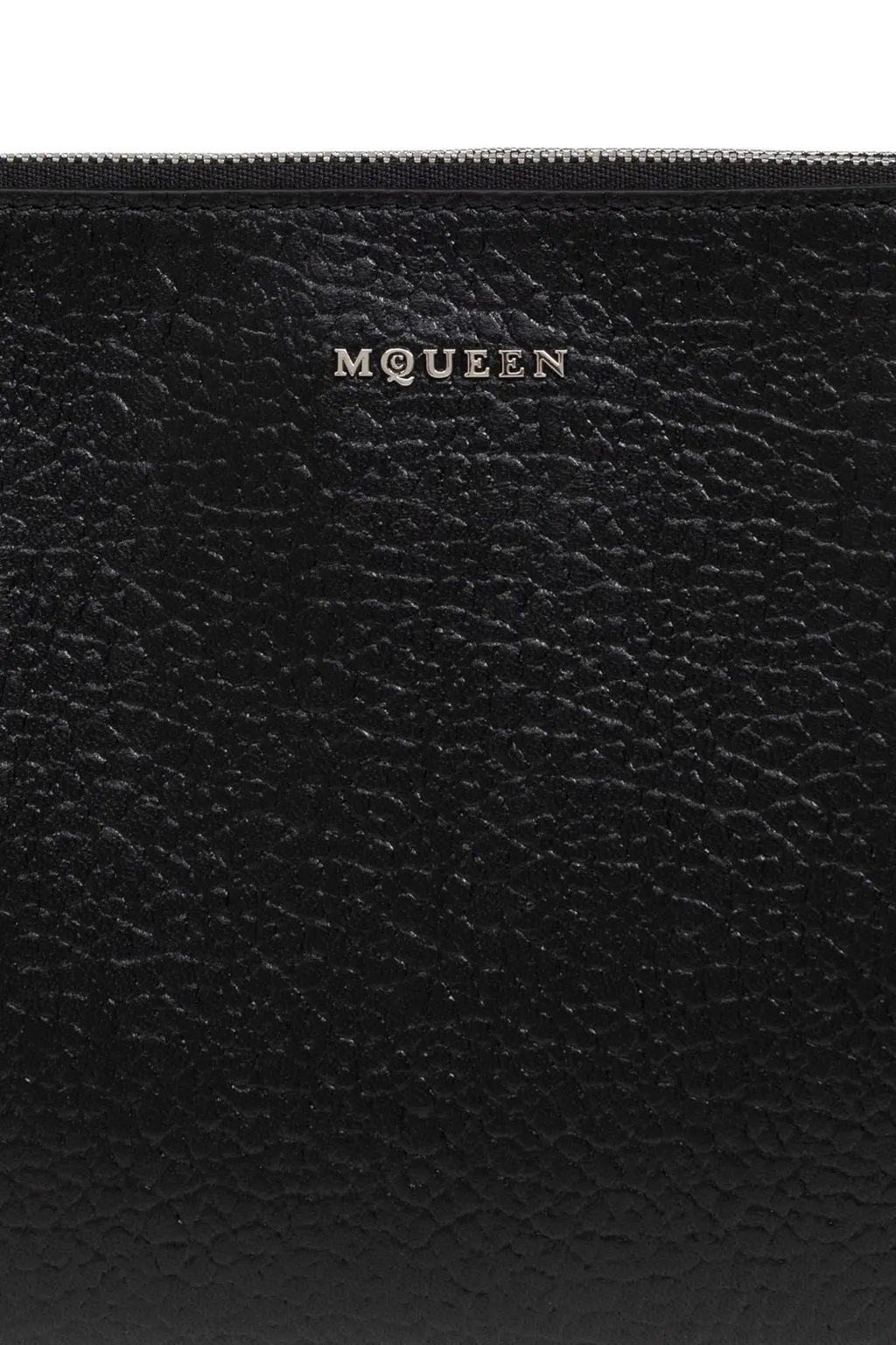Logo Lettering Zipped Clutch Bag