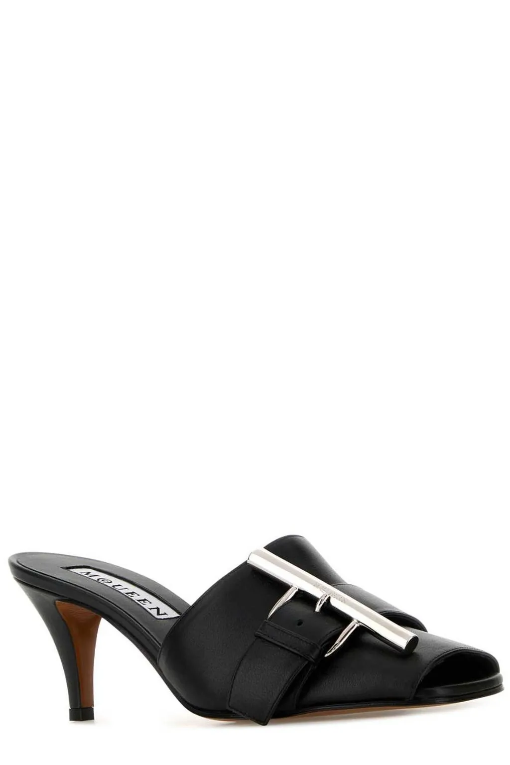 Buckle Detailed Slip-On Sandals
