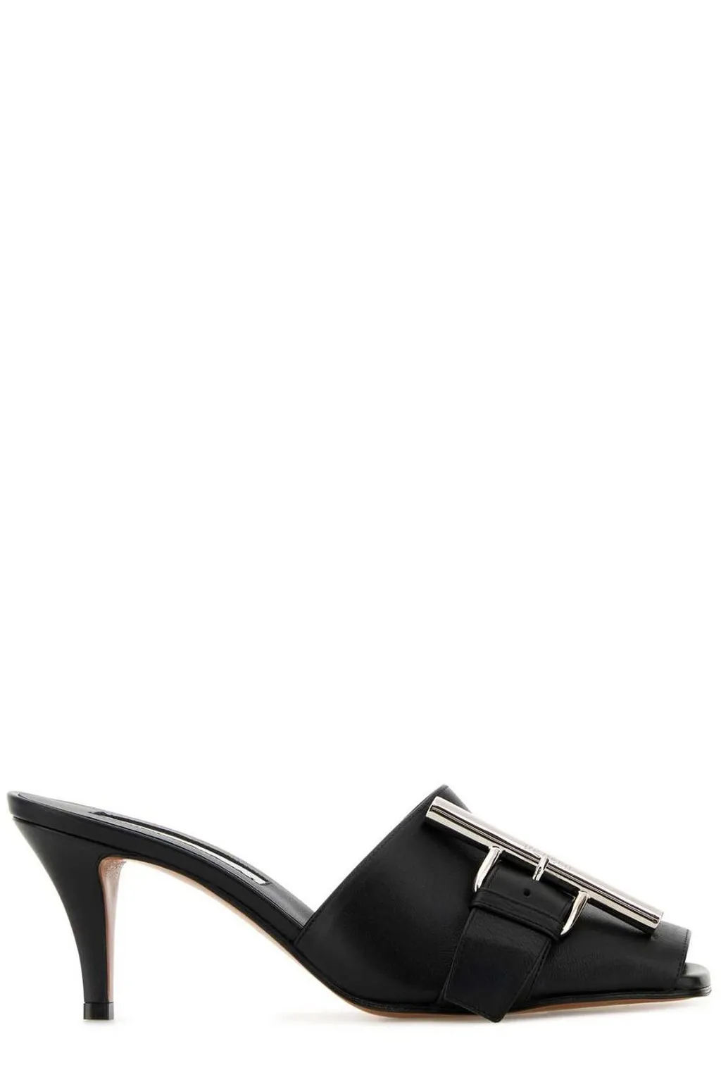 Buckle Detailed Slip-On Sandals