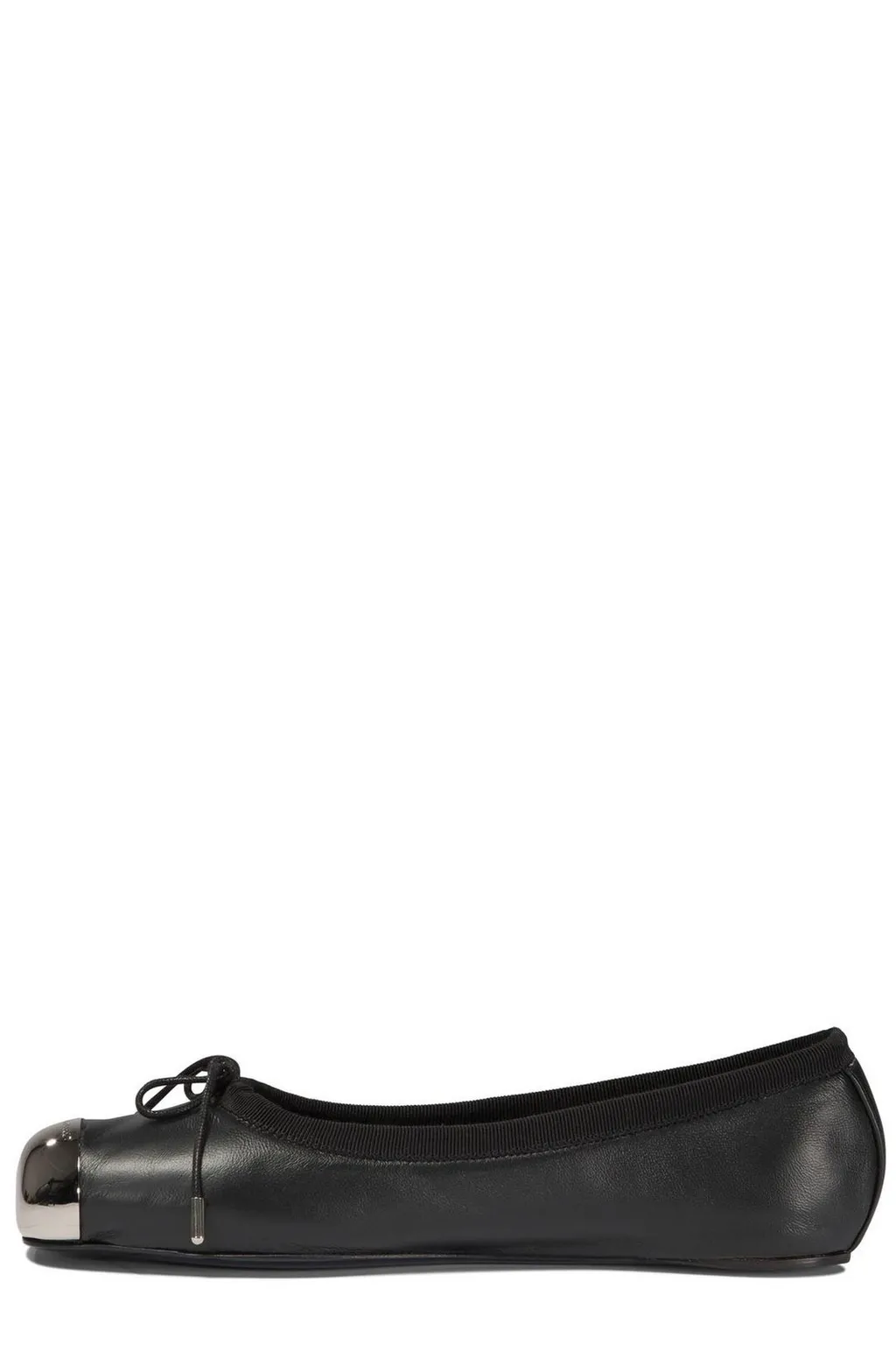 Punk Bow-Detailed Ballet Flats