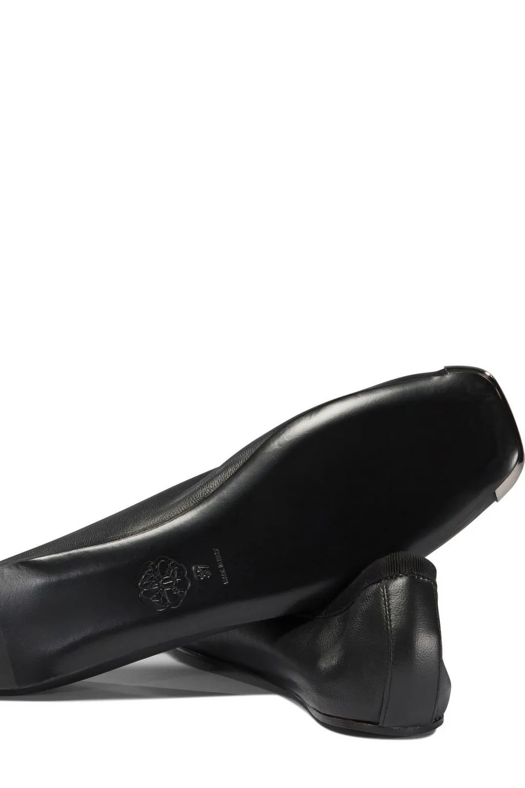 Punk Bow-Detailed Ballet Flats