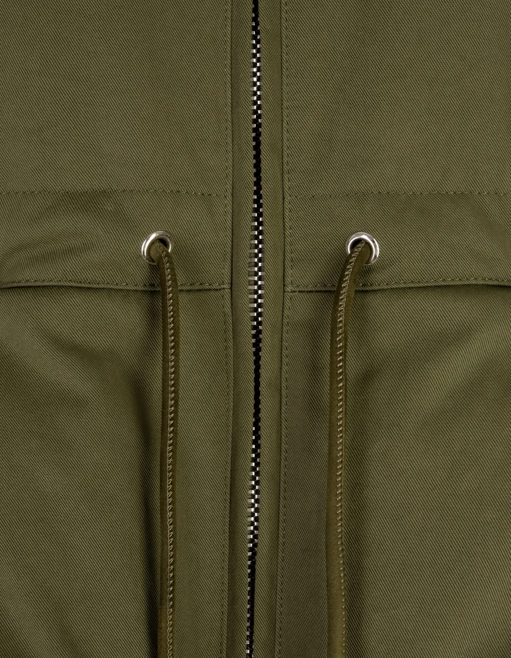 Peplum Drawstring Waist Puffer Jacket