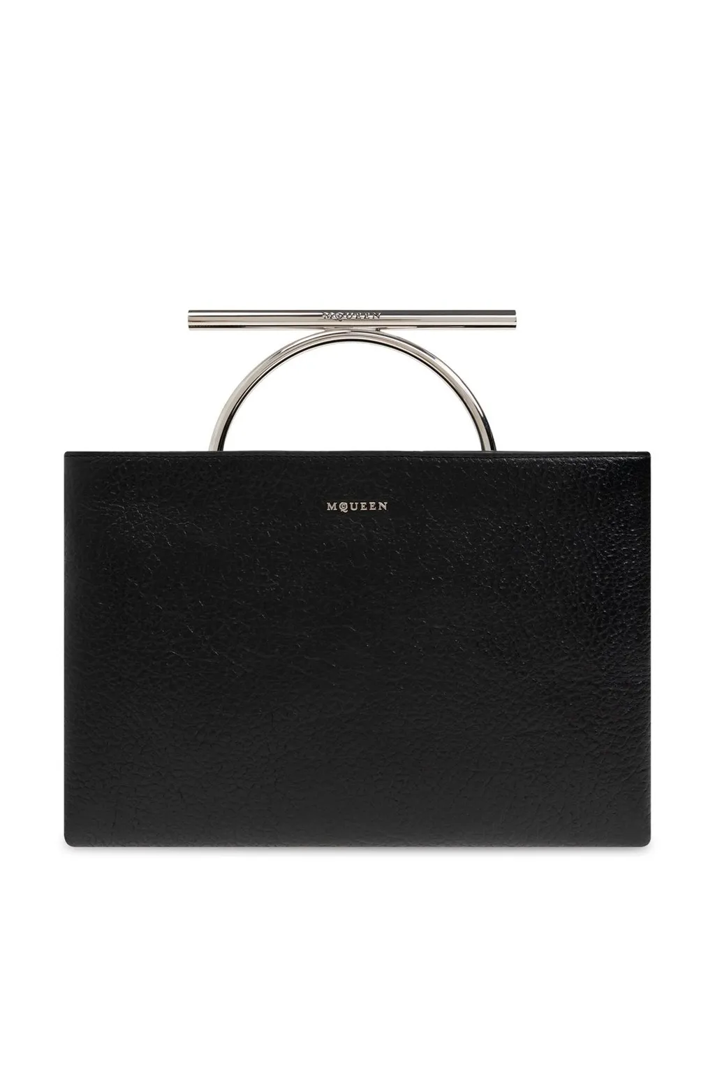 Cross-Bar Logo Lettering Clutch Bag