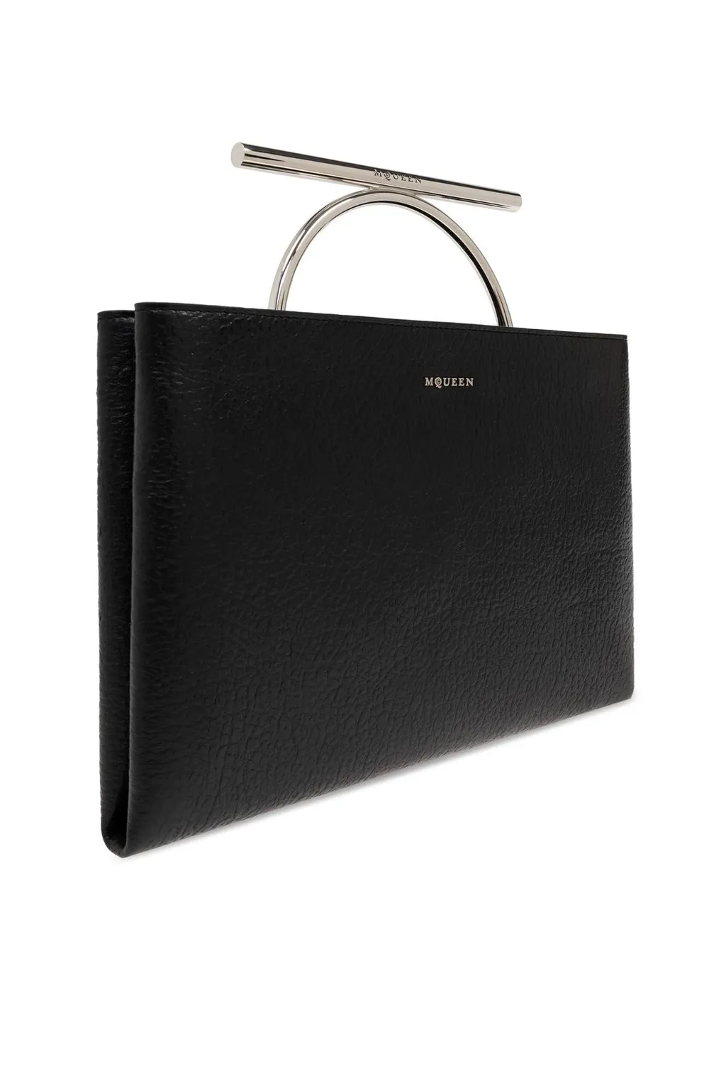 Cross-Bar Logo Lettering Clutch Bag