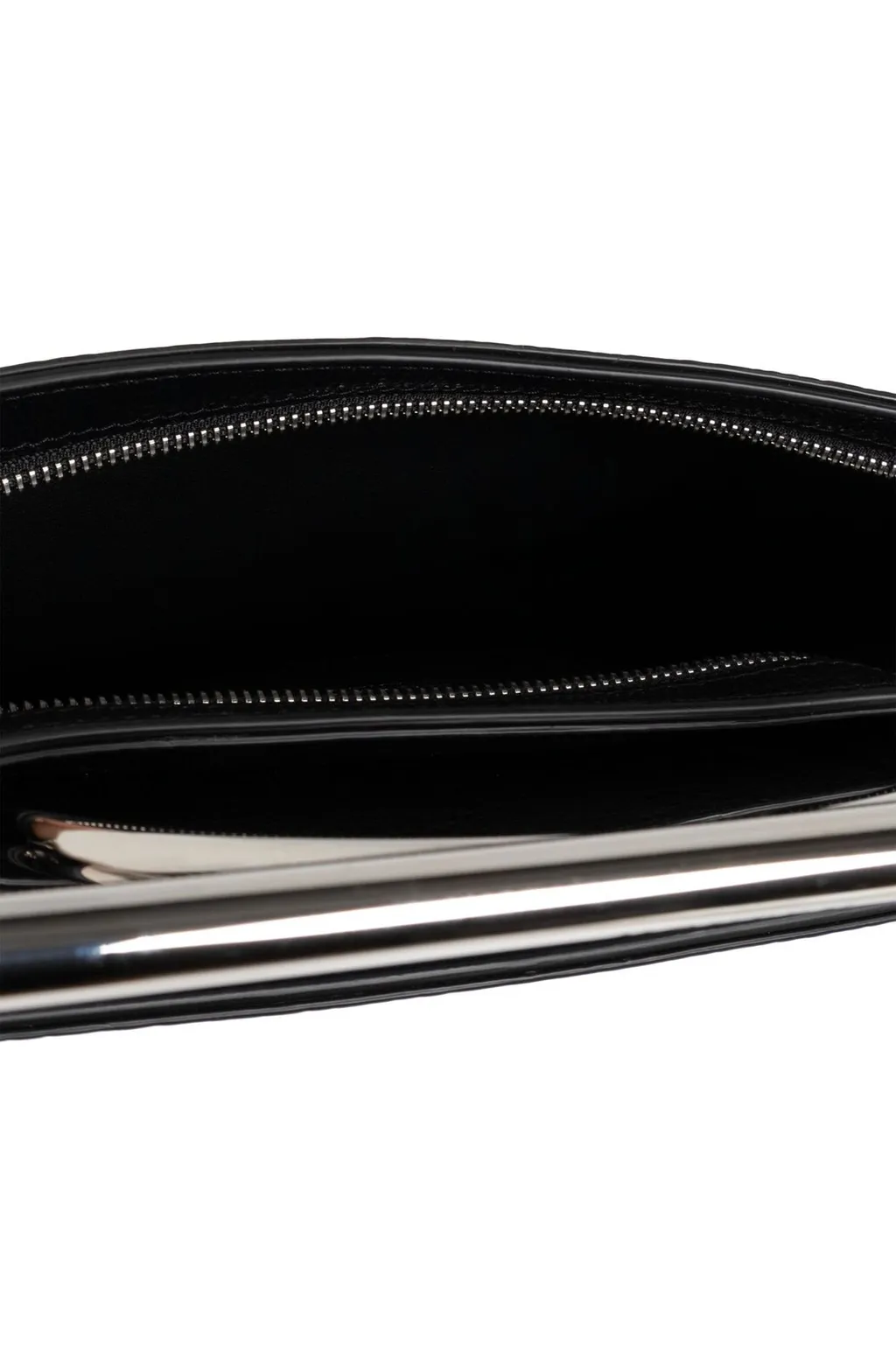 Cross-Bar Logo Lettering Clutch Bag