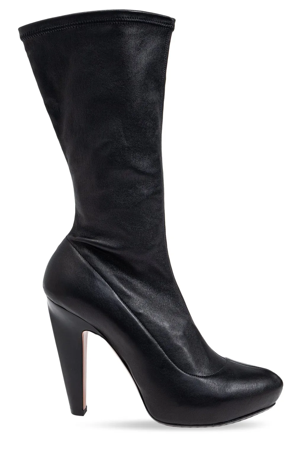 Pointed-Toe Platform Boots