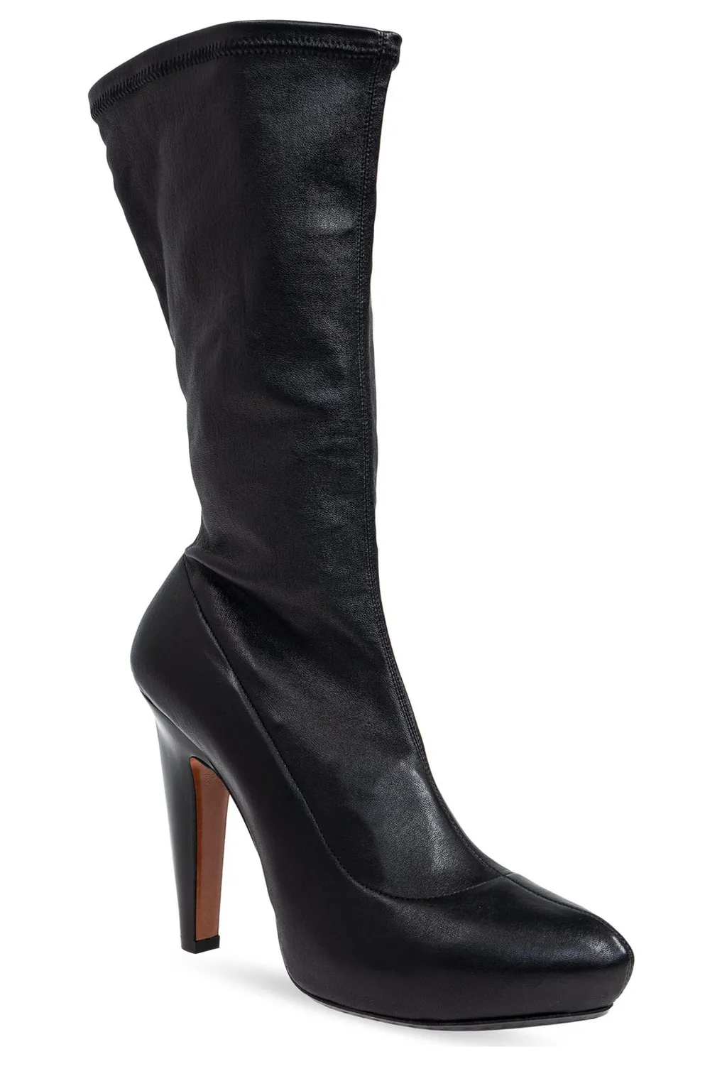 Pointed-Toe Platform Boots