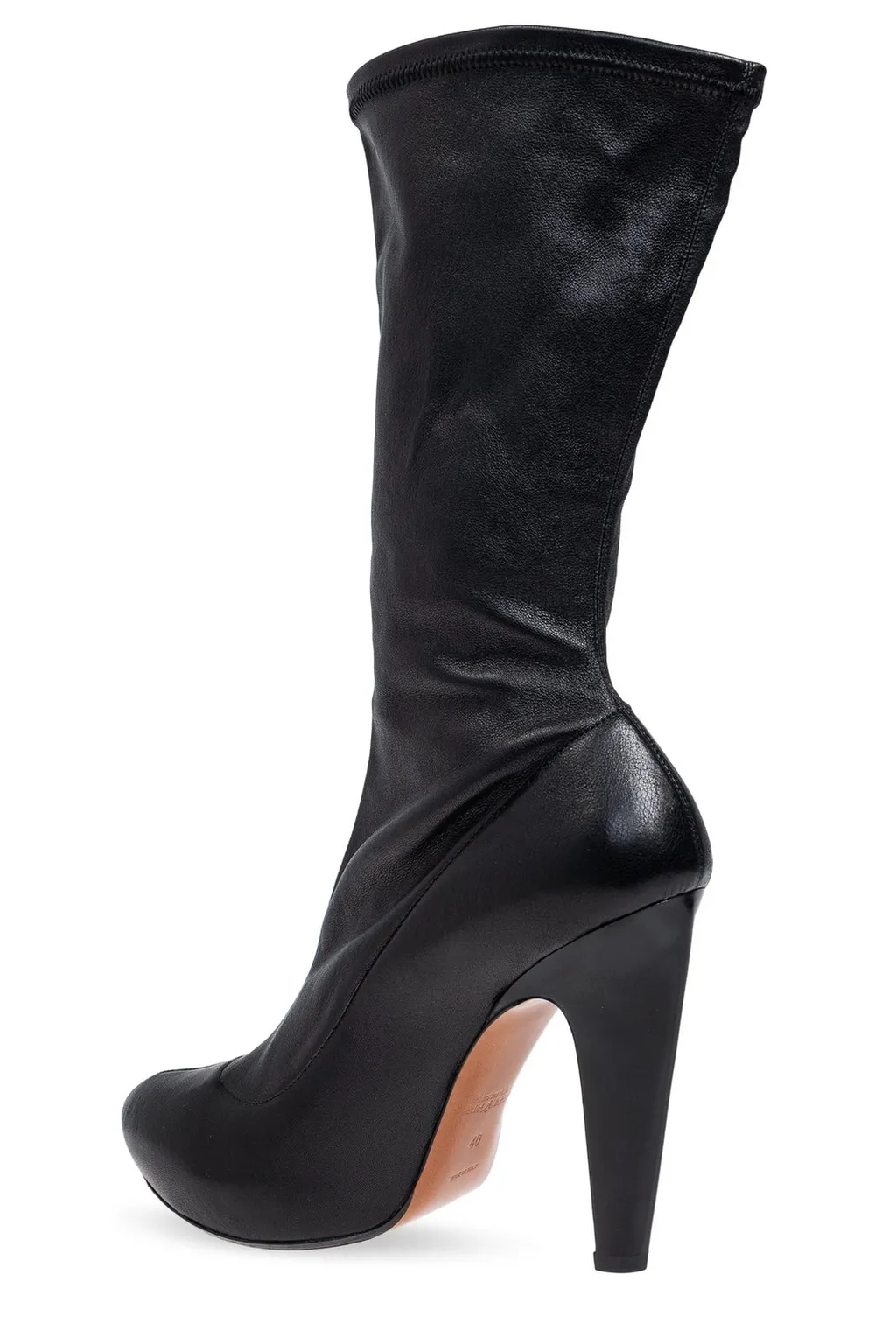 Pointed-Toe Platform Boots